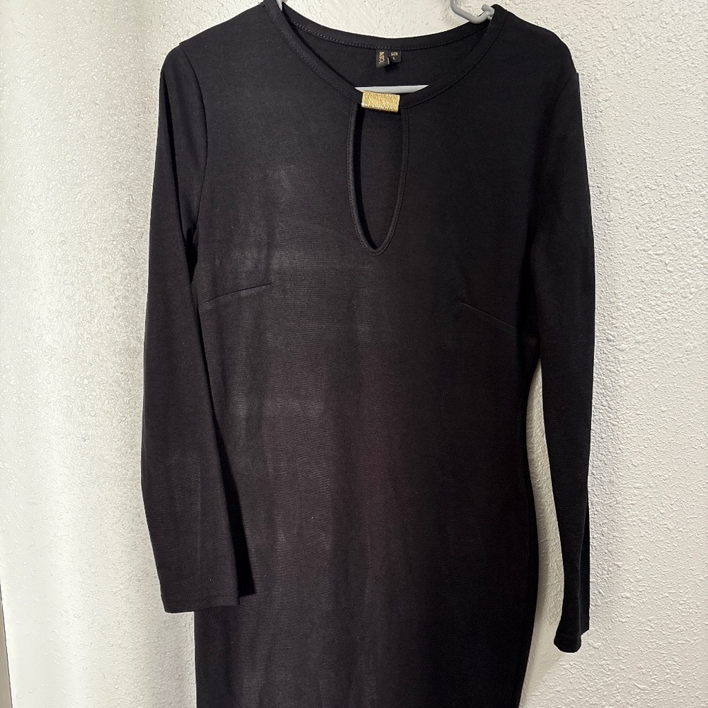 Black knee high dress